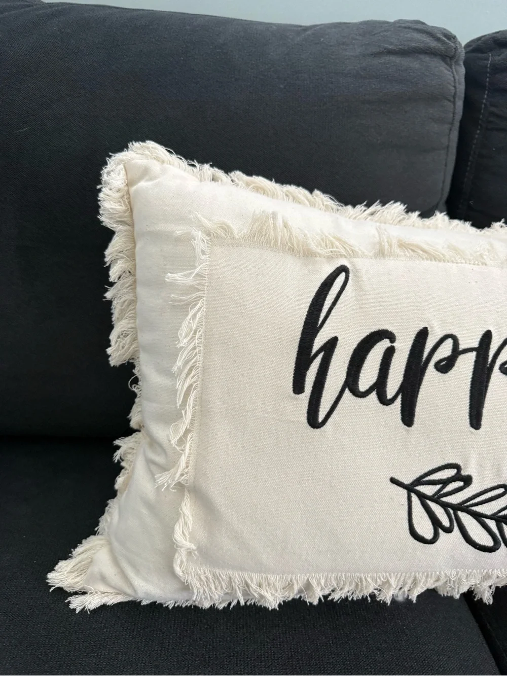 Cream‎ Easter Fringe Pillow